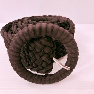 Black Corded Braided Belt - Fits Waist till 42 inches